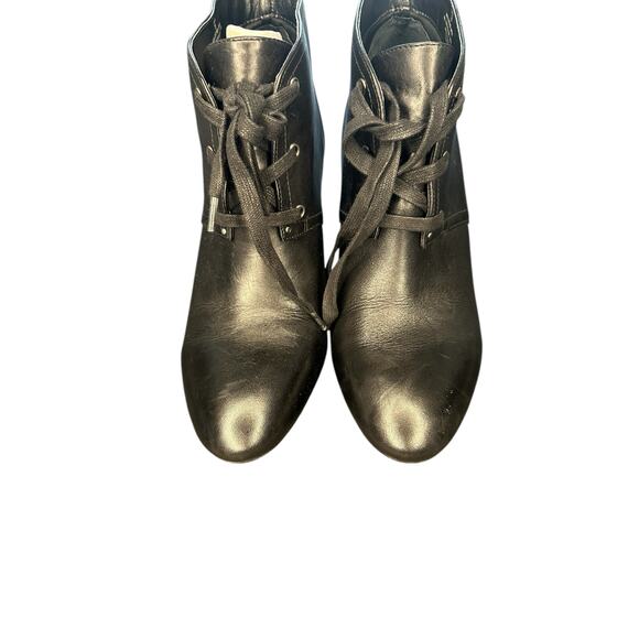 Ralph Lauren Black Velvet Witchy Whimsigoth Lace Up Ankle Boots Booties Size 7 - Picture 2 of 10